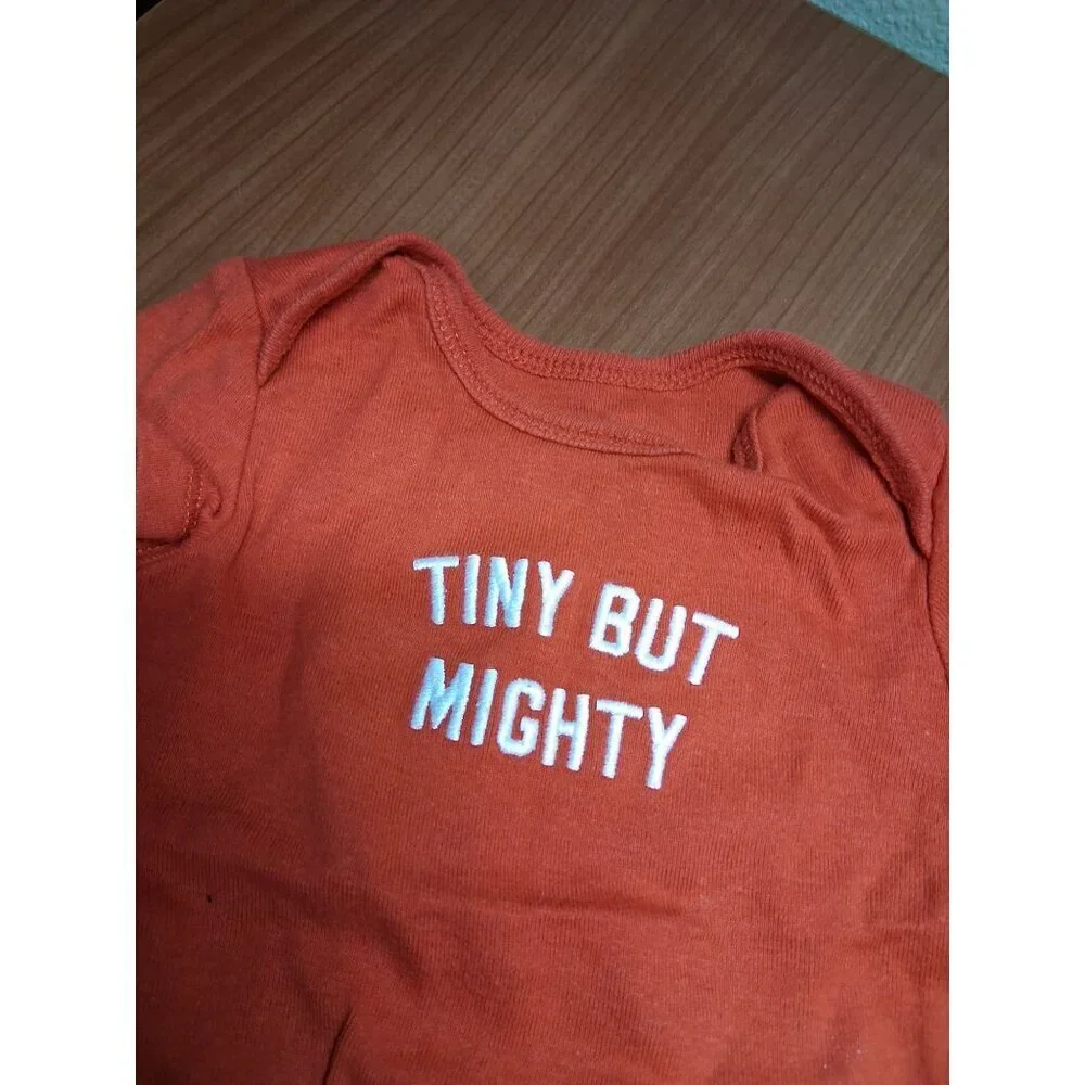 Carter's One Piece Bodysuit Tiny But Mighty Unisex Baby Size 3 Months
